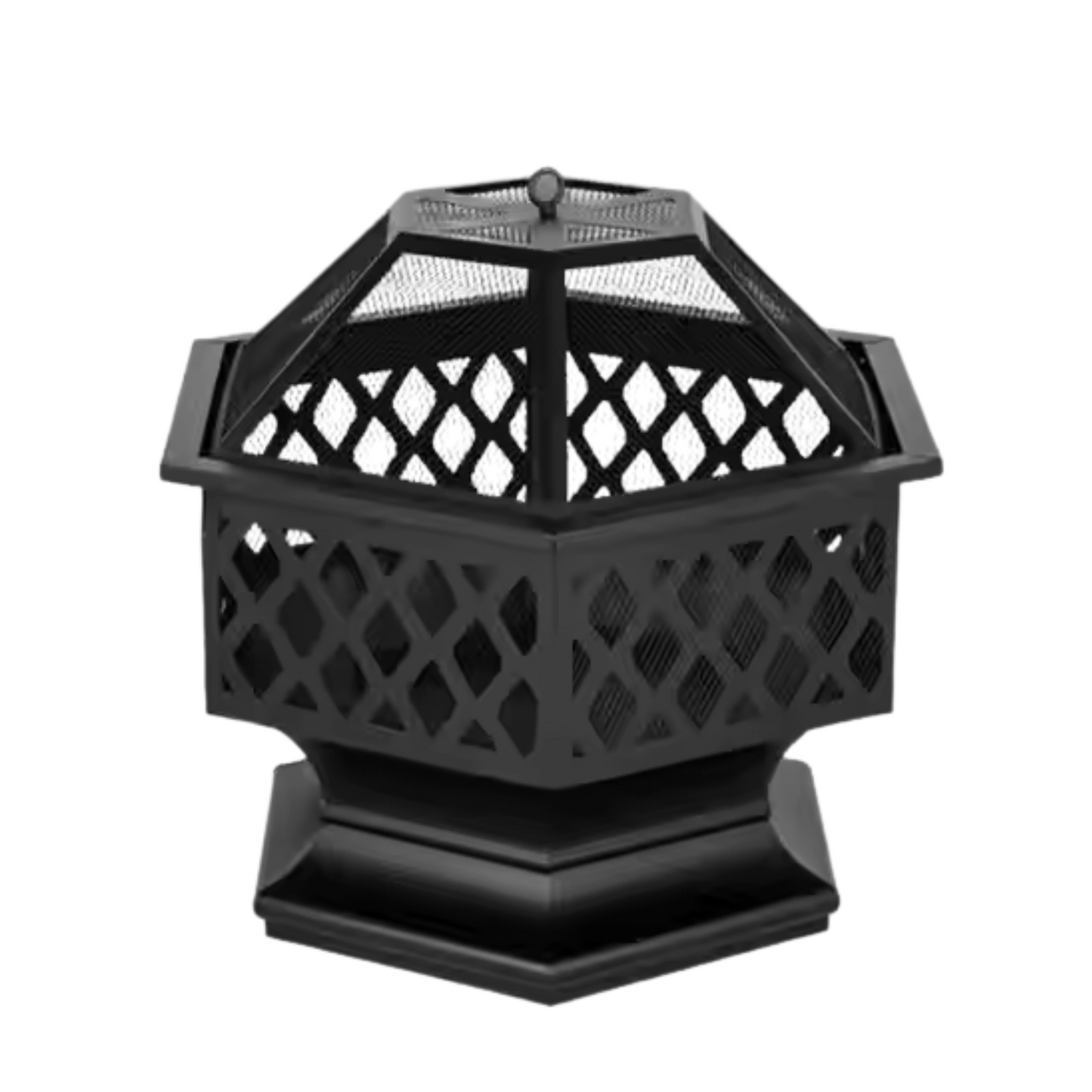 ForgeHex Decorative Steel Fire Bowl