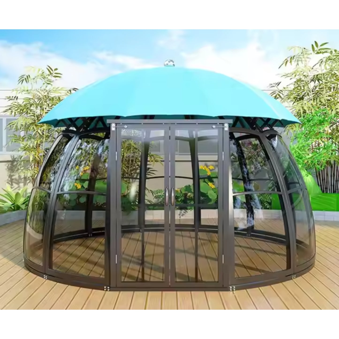 AquaDome All-Season Glass Pod Gazebo