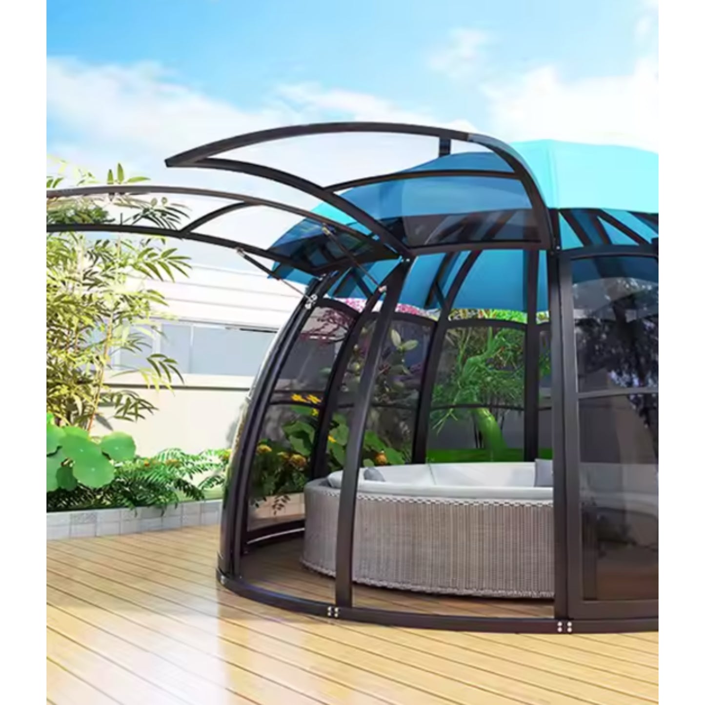 AquaDome All-Season Glass Pod Gazebo