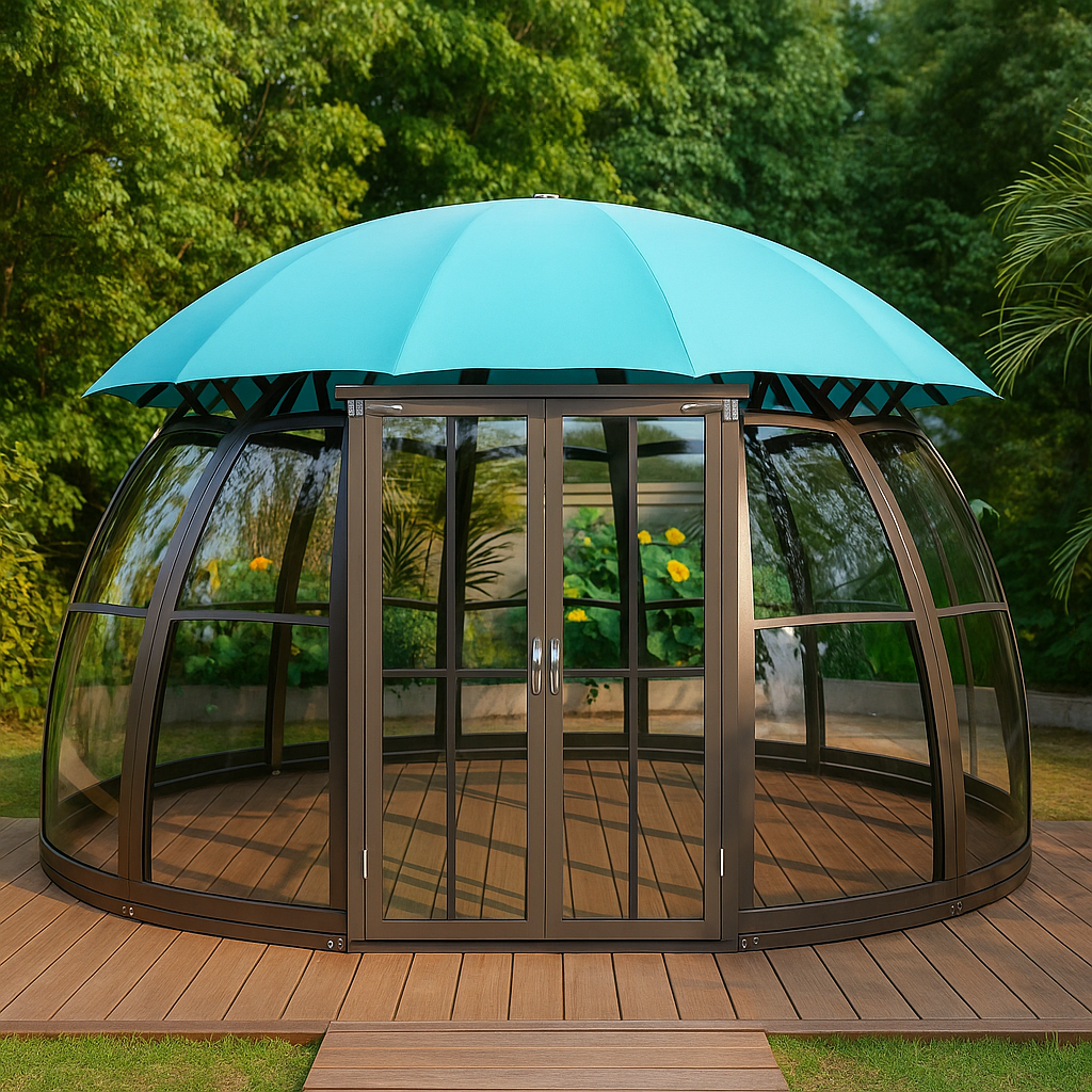 AquaDome All-Season Glass Pod Gazebo