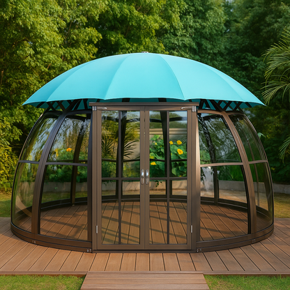 AquaDome All-Season Glass Pod Gazebo