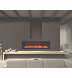Amanti Panorama Deep Smart Electric Fireplace 72 inch