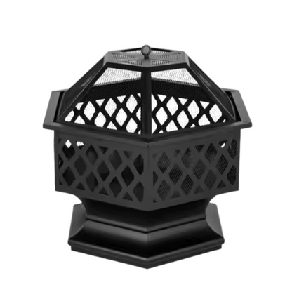 ForgeHex Decorative Steel Fire Bowl