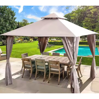 SunHaven Mesh-Curtain Garden Pavilion