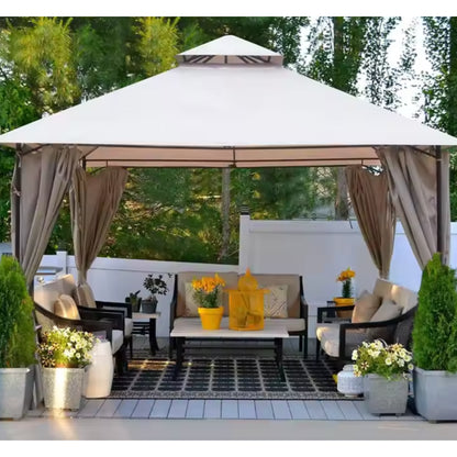 SunHaven Mesh-Curtain Garden Pavilion