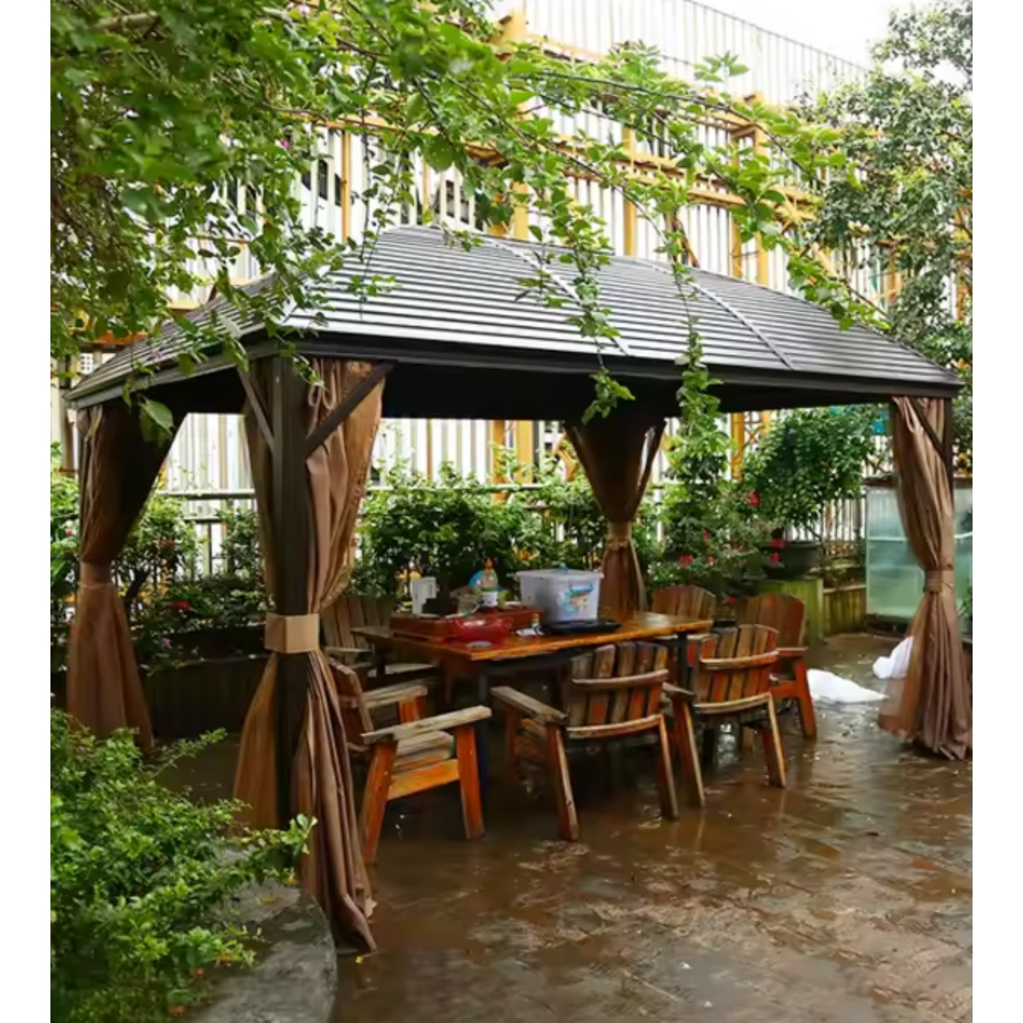 IronPeak Deluxe Hardtop Patio Gazebo