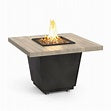 American Fyre Designs  36 "Reclaimed Wood Cosmopolatin Square Fire Table Chat Height