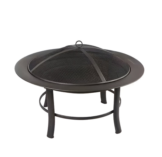 EmberFlare 28" Steel Patio Fire Pit