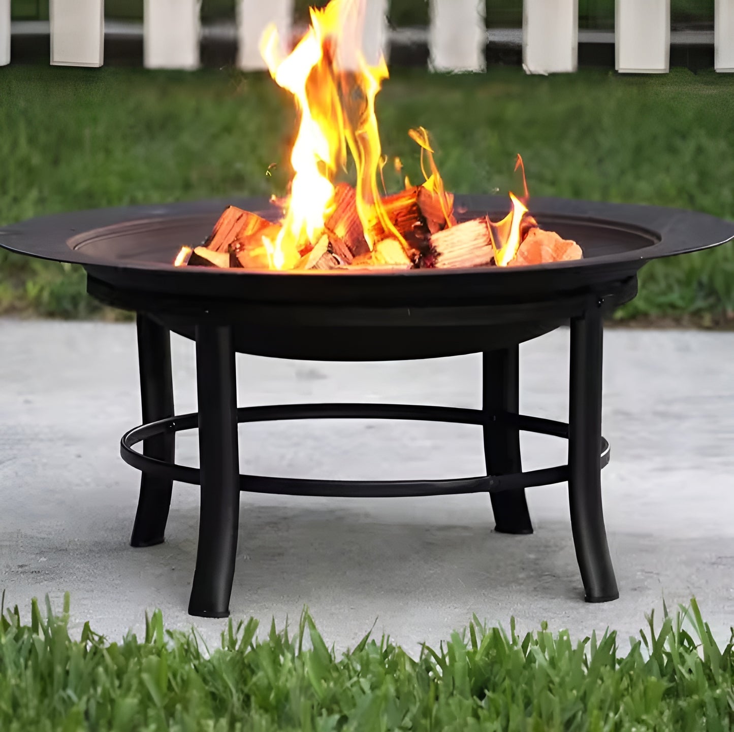 EmberFlare 28" Steel Patio Fire Pit