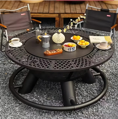 IronHaven Outdoor Grilling Fire Table