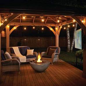 Napolean Nexus 36" Half here LP Fire Pit