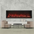 Amanti Panorama Deep Smart Electric Fireplace 72 inch
